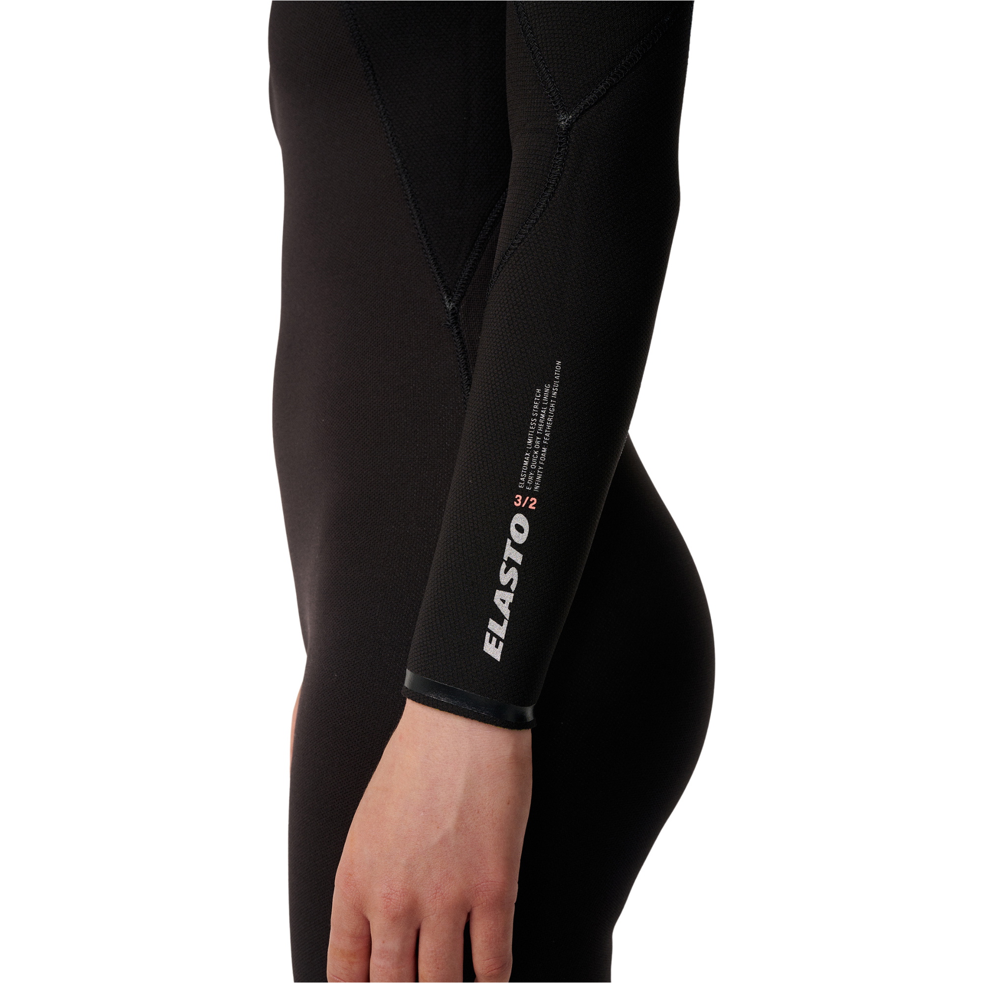 2027 Rip Curl Womens Elasto 5/4mm Zip Free Wetsuit 17WWFS - Black